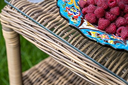 "Толедо" лаунж-зона из искусственного ротанга, цвет соломенный