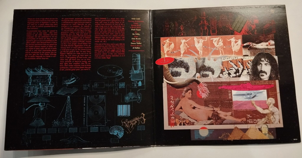 Винтажная виниловая пластинка LP Frank Zappa Joes Garage Act I (UK 1979)