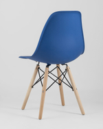 Стул Eames Style DSW синий x4 (разборный каркас)