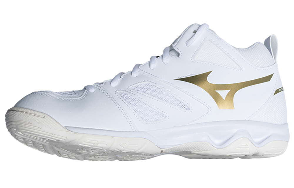 Mizuno Dynablitz Mid "White Gold"