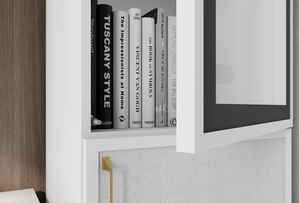 Гостиная Толедо Шкаф-витрина ТШ-3