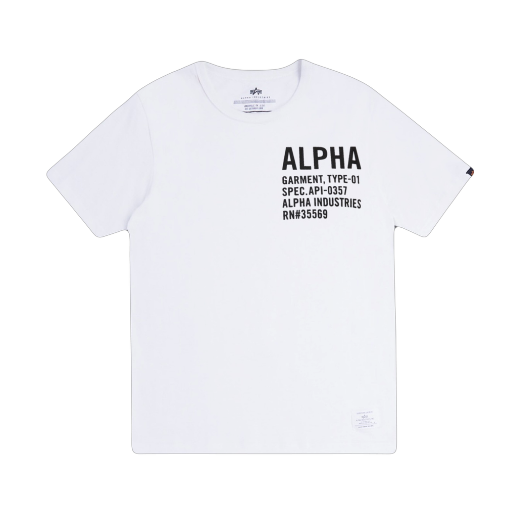 Футболка Alpha Industries Alpha Graphic Белая