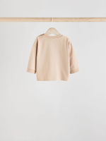 Лонгслив для малышей Next E48-162, 3 шт., Бежевый, Белый, Серый