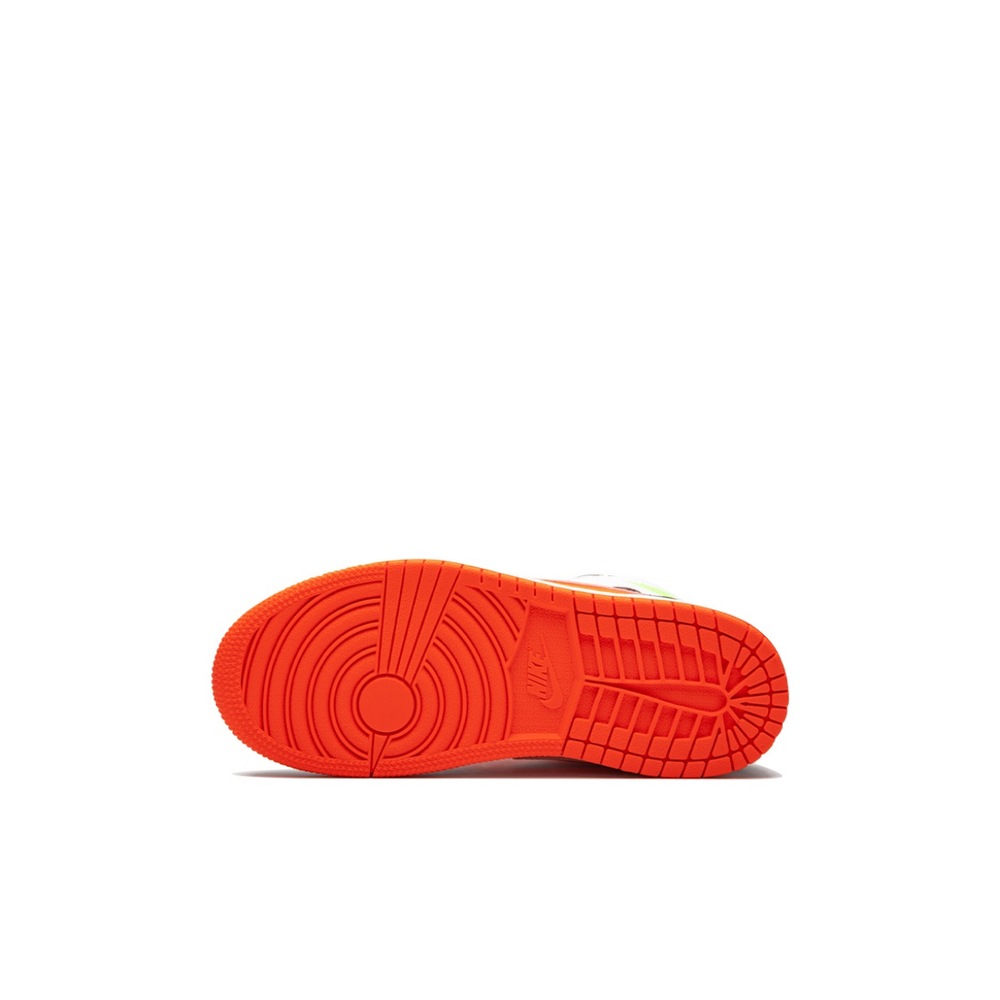 Кроссовки Air Jordan 1 Mid PS Notebook Crimson Volt White Kids