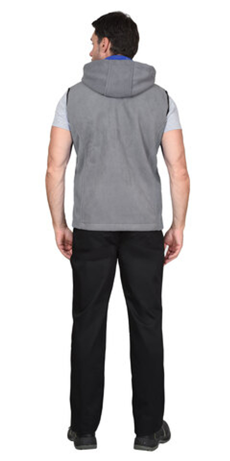 Жилет "Техно" (флис дублированный) серый (ЧЗ