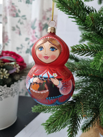 Матрешка стеклянная "Красная Шапочка"