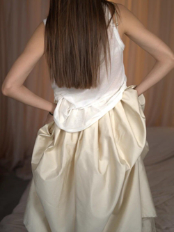 Юбка-платье из тафты 100% натуральный шелк