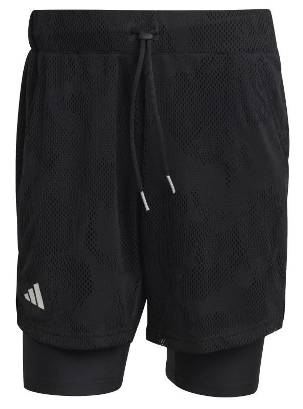 Мужские шорты теннисные Adidas Melbourne Two in One 7in Shorts - black