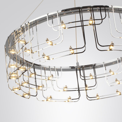 7059/44L HIGHTECH ODL26 287 Подвесной светильник нерж/сталь хром IP20 LED 44W 3960Лм 3000K 220V ZAHA
