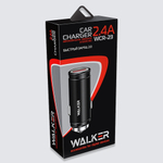 Автомобильное зарядное устройство WALKER WCR-23, 2.4А, 12Вт, USBx1, QC 3.0, блочок, черное
