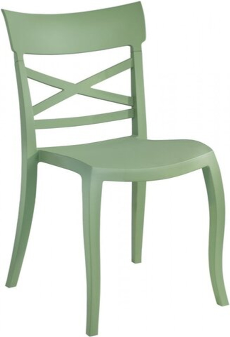 Стул пластиковый, Papatya XSera-S, зеленый