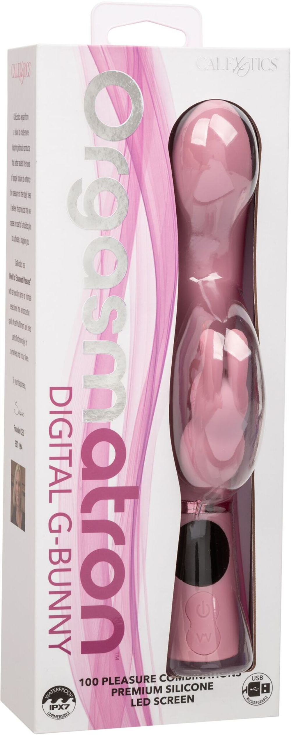 Розовый вибратор-кролик Orgasmatron Digital G-Bunny - 22,2 см. (Цвет: розовый)
