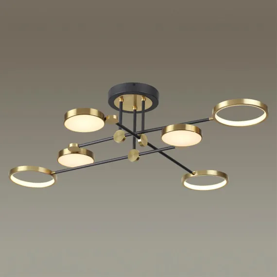 4320/60CL MIDCENT ODL22 345 металл/черный с бронзой Потолочный светильник IP20 LED 55W 2615Лм DENZEL