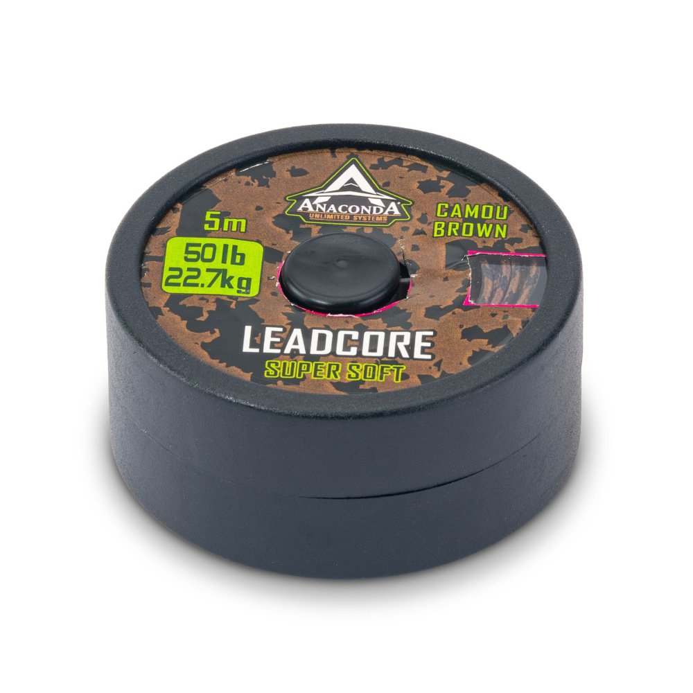 Ледкор Anakonda SUPER SOFT Camou Brown 50lb 5м