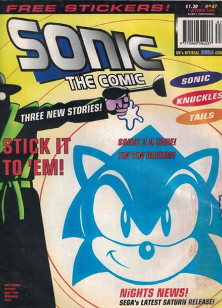 Комикс Sonic The Comic 1996 #87