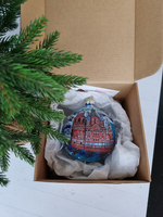 Шар стеклянный "Спас на крови",  ручная роспись