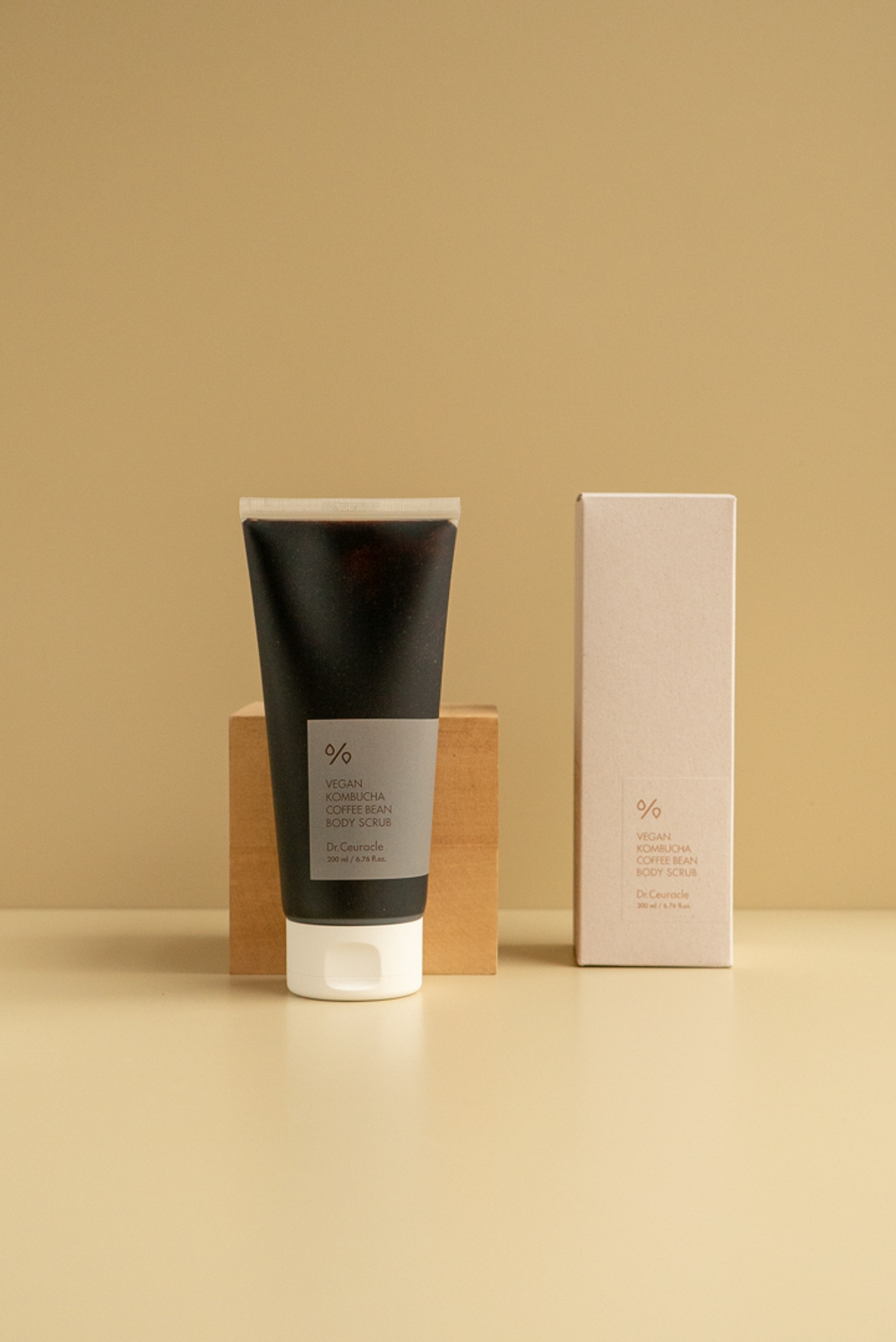 Dr Ceuracle Vegan Kombucha Coffee Очищающий кофейный скраб для тела с комбучей