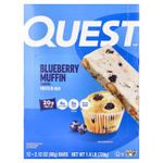 Quest Nutrition, протеиновый батончик, вкус кекса с голубикой, 12 батончиков по 60 г (2,12 унции)