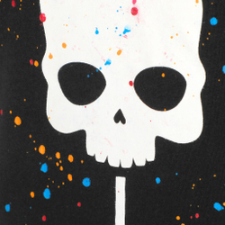 Мужское теннисное поло Hydrogen Court T-Shirt - Black, Multicoloured