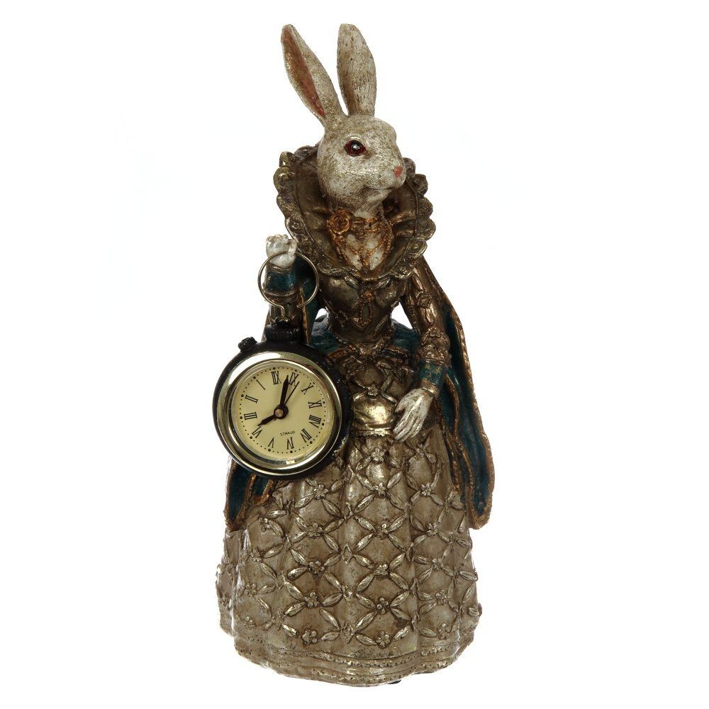 GAEM Фигурка декоративная "Зайка" с часами (LR44x1), L12 W9,5 H24 см, 2в.