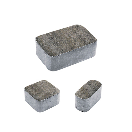 Тротуарная плитка КЛАССИКО - Искусственный камень Базальт, комплект из 3 видов плит