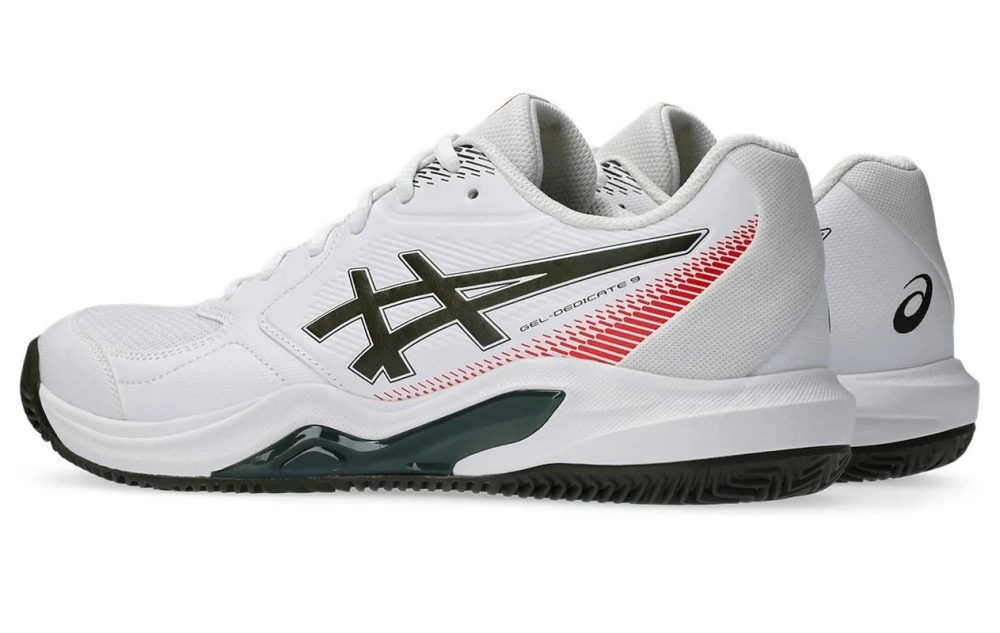 Мужские кроссовки теннисные Asics Gel-Dedicate 9 Clay - white/vintage khaki