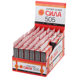 Супер-клей СИЛА 505-6 6 г пластик туба в коробке