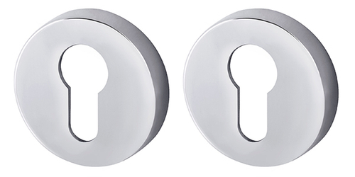 Накладка на цилиндр круглая Армадилло ET URB СР-8, цвет хром/2 шт (гарантия - 5 лет)