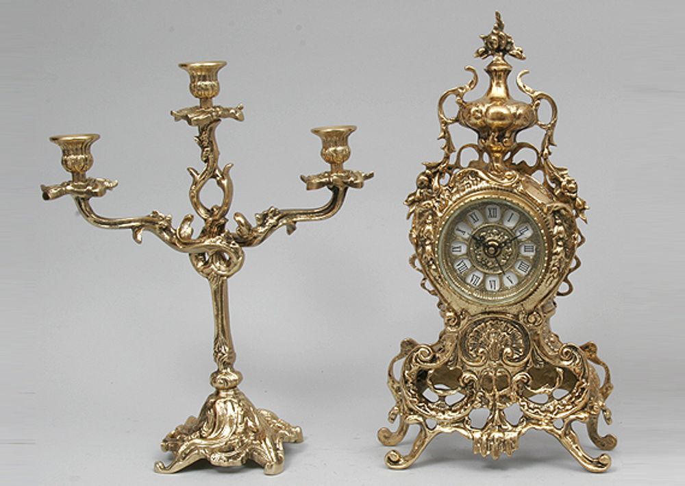 Bello De Bronze Часы Секуло каминные