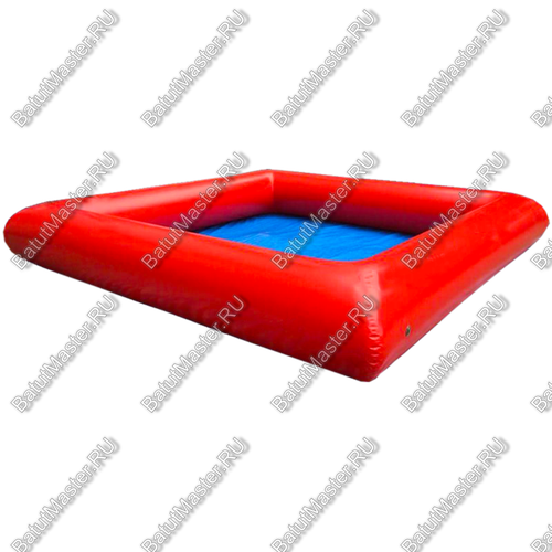 Надувной бассейн «Красный» 4*4*0,5 м