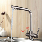 Смеситель для кухни, Frap, с картриджем, подкл к фильтр, хром, F4352-5