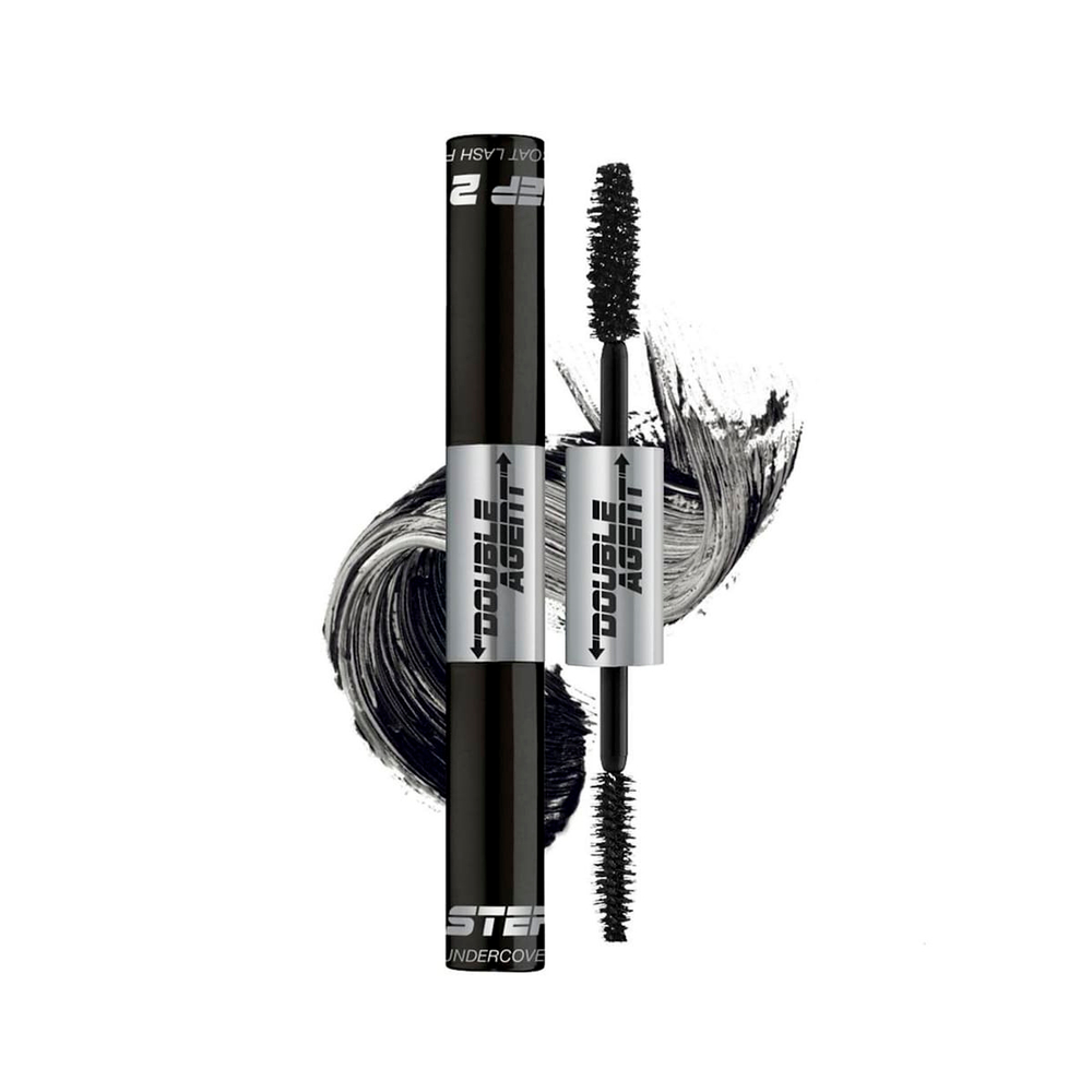 Palladio, Double Agent Mascara, черная как смоль, 5,5 мл (0,19 жидк. унц.)