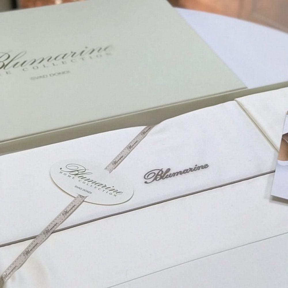 Постельное белье 2 спальное евро Blumarine Profilo Blu Burro