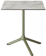 Стол ламинированный обеденный складной Scab Design Tripe Folding, оливковый, каменный