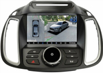 Магнитола для Ford Kuga 2 2012-2019 (без SYNC, рамка с кнопками тип 1) - Teyes CC3-2K-360 монитор 9.5" 2K QLED на Android 10, 6Гб+128Гб, CarPlay, 4G SIM-слот, 4 камеры в комплекте