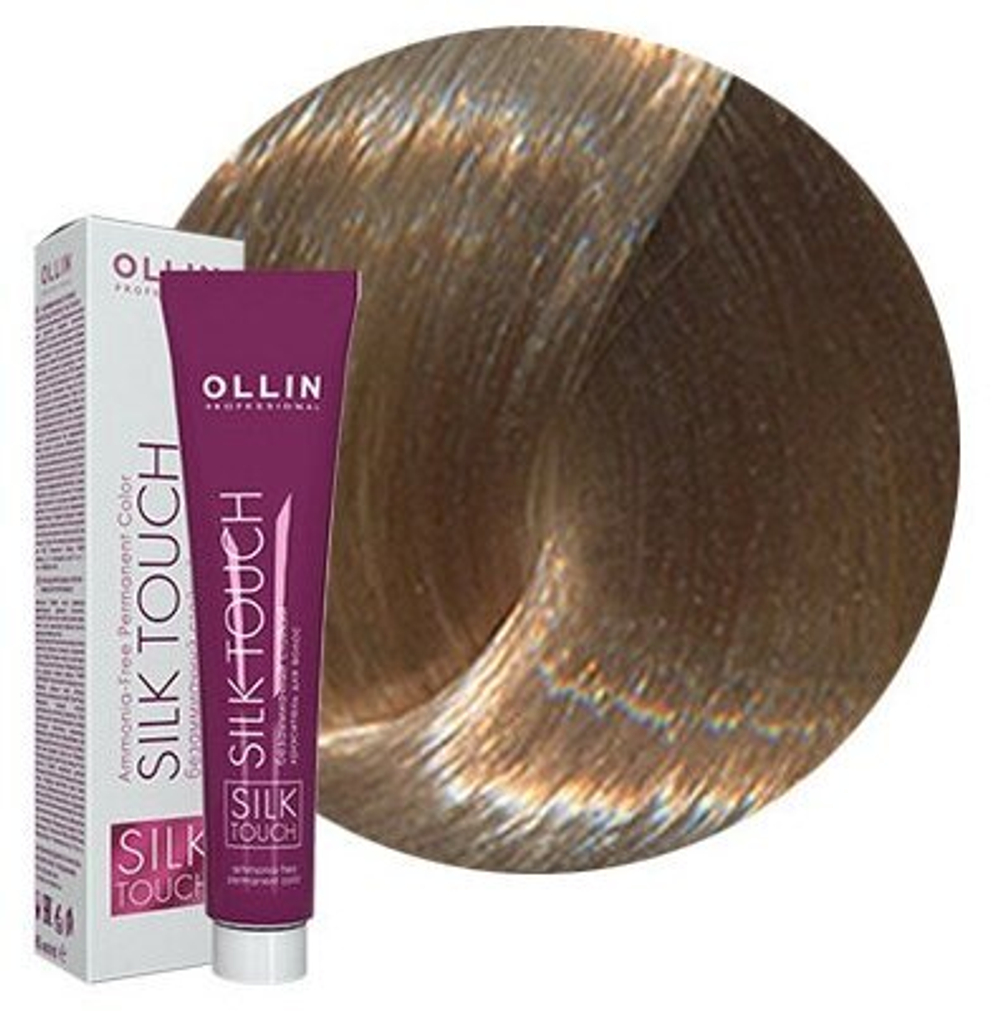 OLLIN SILK TOUCH 10/31 светлый блондин золотисто-пепельный 60мл Безаммиачный стойкий краситель для в