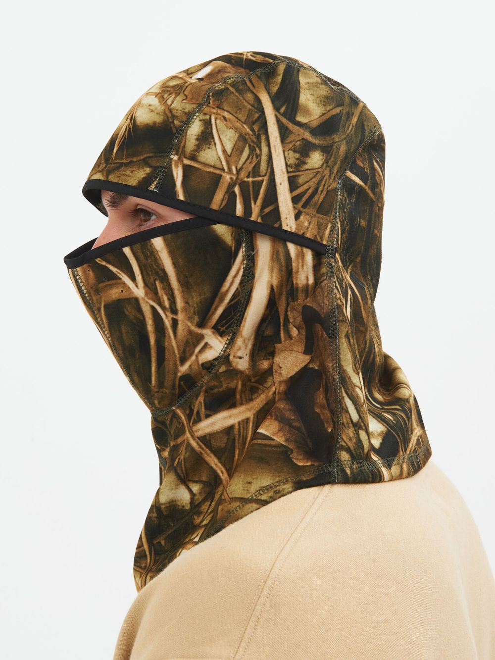 Шлем-маска ткань Alova Windblock цвет Камыш