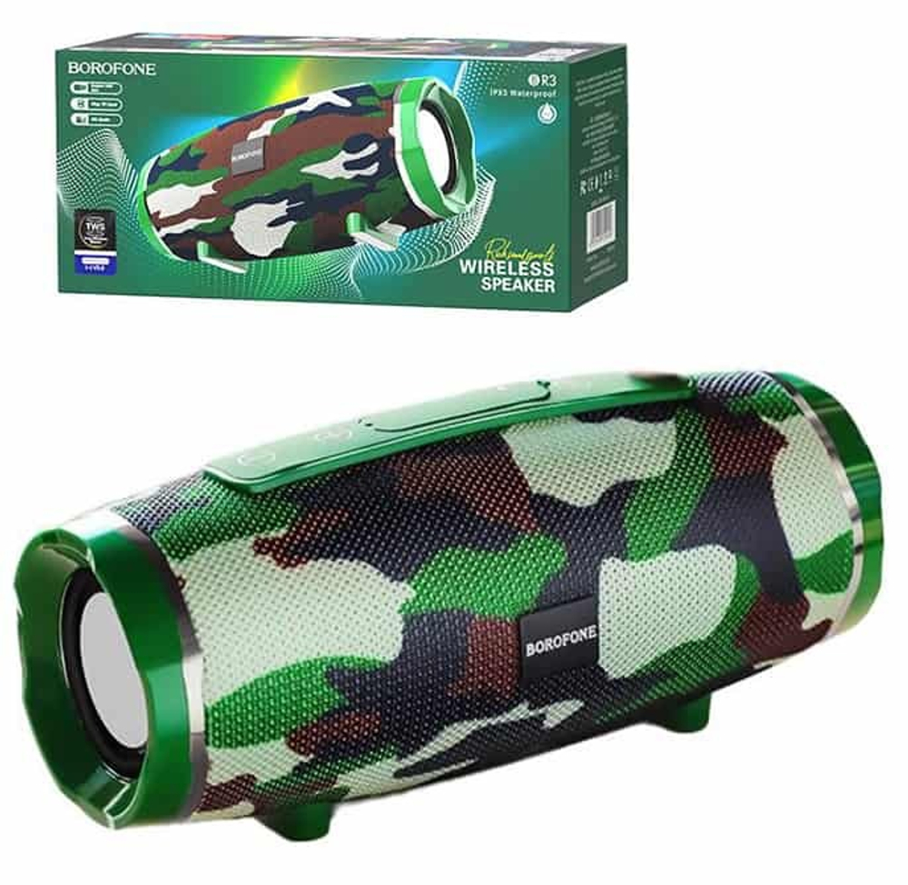 Колонка - Bluetooth BOROFONE BR3 (хаки)