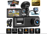 Видеорегистратор Full HD, WDR, 3 камеры, ночное видение, G - сенсор