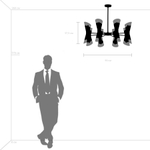 817162 Люстра STRATO 16х40W E14 ЗОЛОТО