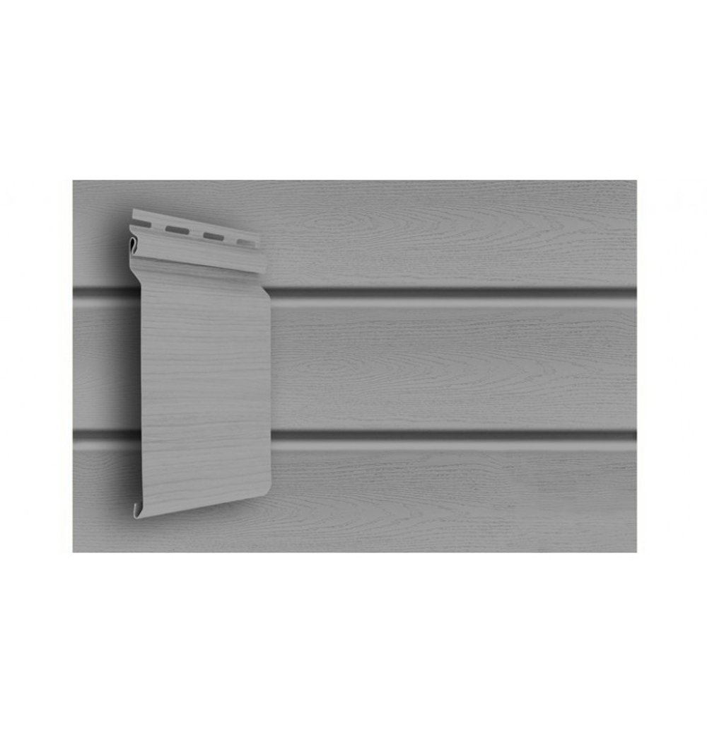 Сайдинг Grand Line Natural-Брус STANDART Серый