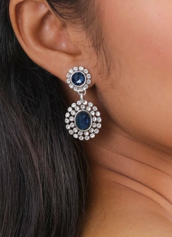 Серьги ORI TAO, Azzurra, с кристаллами, OT24.1-12-31902 (синий)