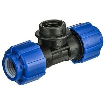 Тройник внутренняя резьба ПНД