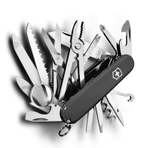 Нож Victorinox SwissChamp, 91 мм, 33 функции, черный*