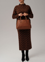 Кожаная сумка Deboro 3358 фундук