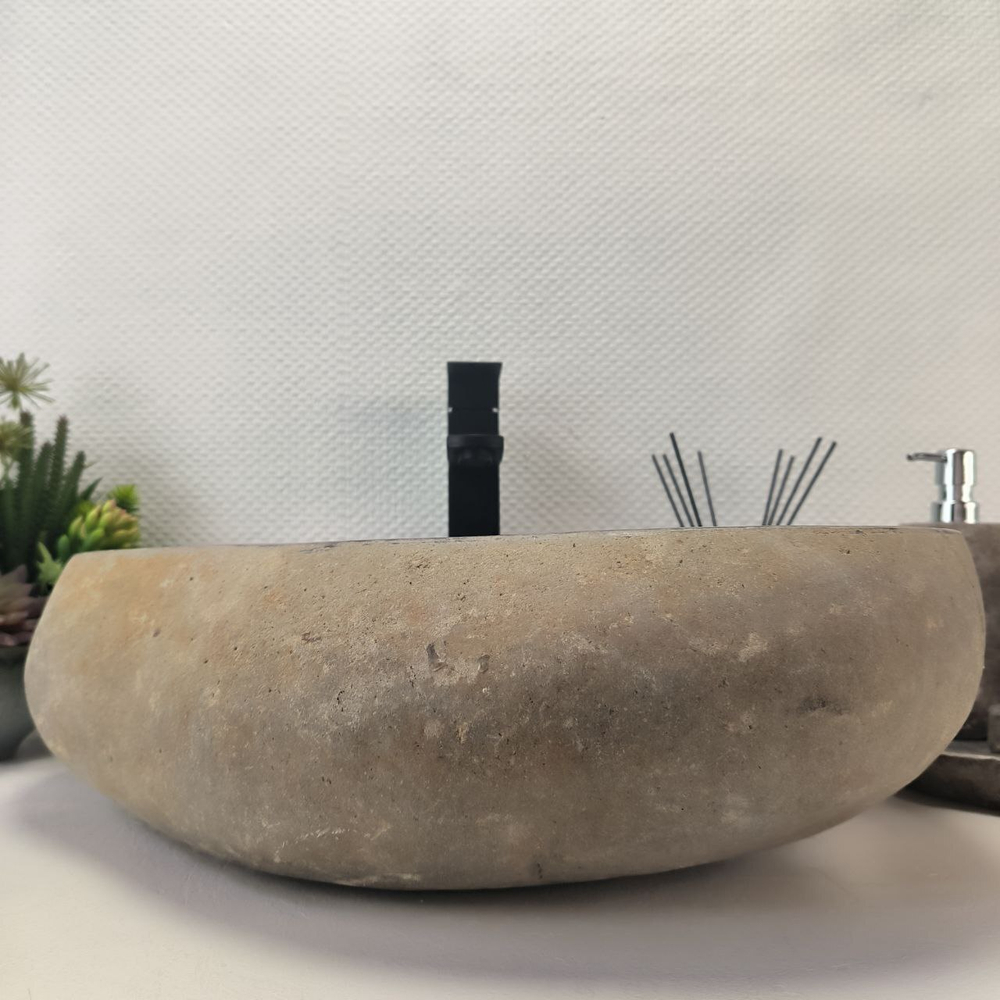 Раковина из речного камня RS-63907 (50*41*15) 0122