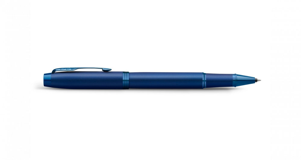 Ручка роллер Parker IM Monochrome Blue, стержень:F, цвет чернил: black, в подарочной упаковке.