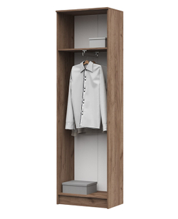 Машенька ШК 203 Шкаф с выдвижной штангой Дуб крафт табачный / Графит серый