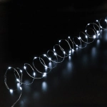 Гирлянда для дома НИТЬ «Роса» 10 м 100 ламп LED, 8 реж,IP-20, Белый