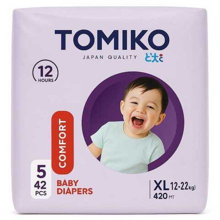 Подгузники TOMIKO Comfort+ 42 шт №5
